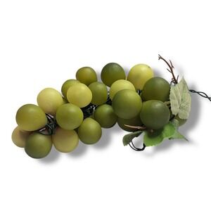 Faux Green Grape‎ Cluster String Lights Decorative Accents 1 Foot Indoor/Outdoor